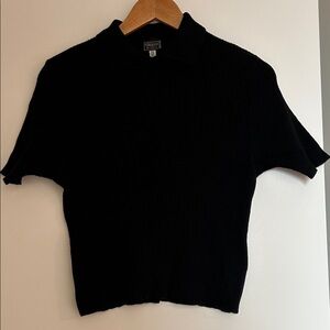 Versus Gianni Versace Stretch Knit Polo Sweater